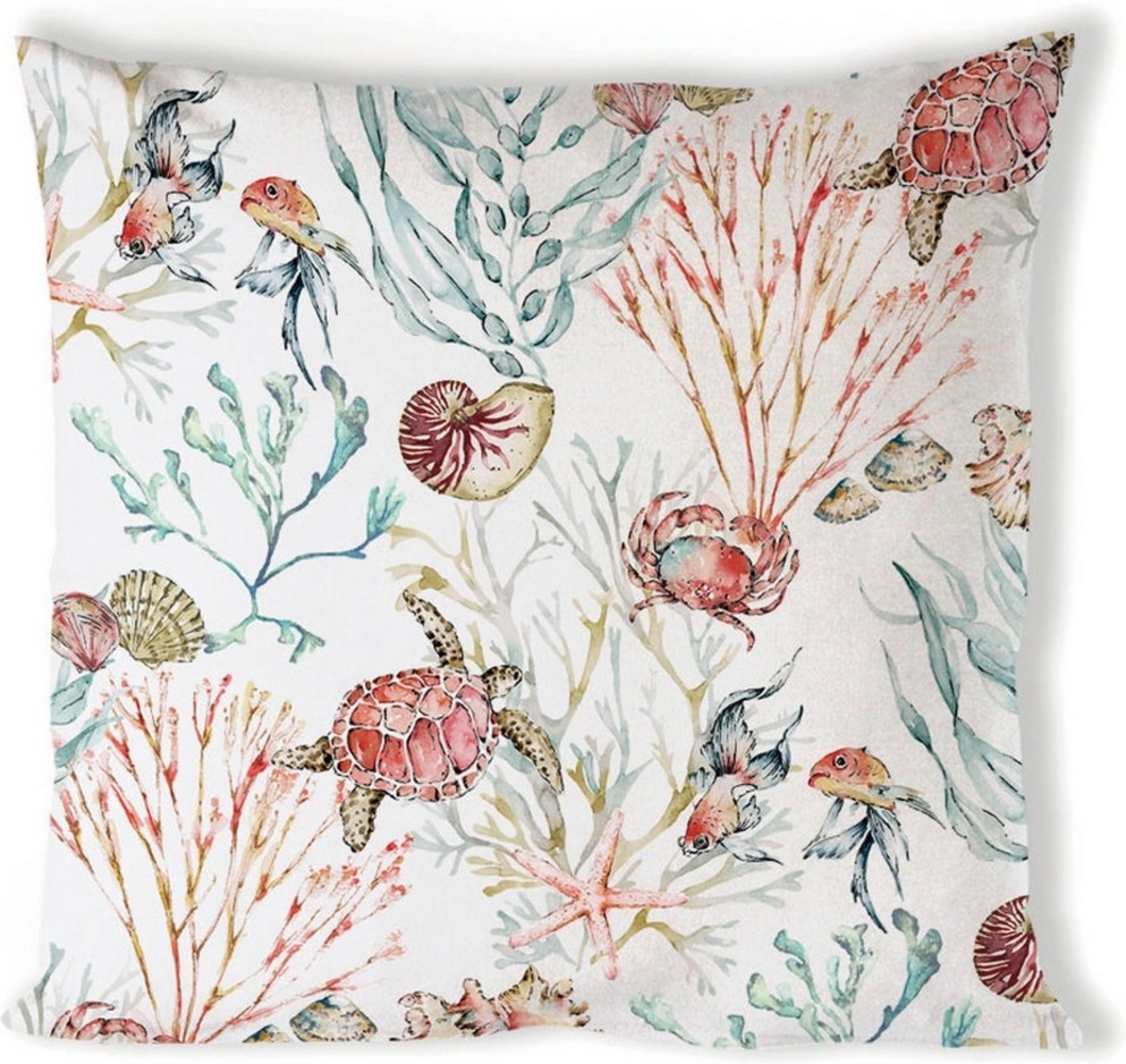 Ambiente® Dekokissen Sea Animals, Dekokissen Kissenbezüge ohne Füllung Baumwolle 40x40 cm Bild 1