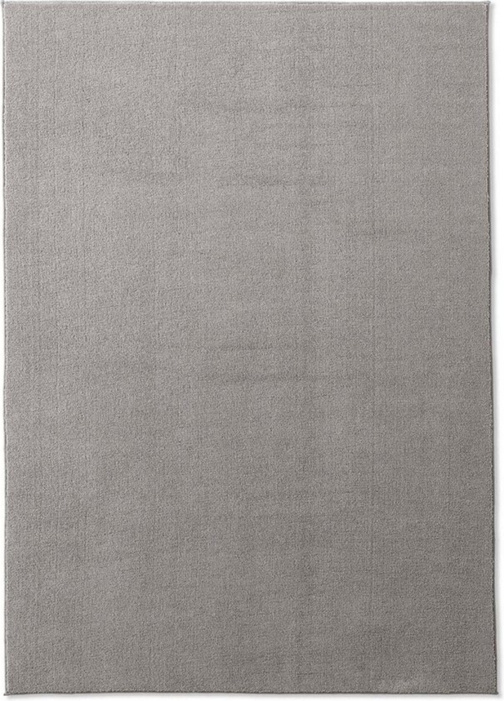 TaraCarpet Teppich TaraCarpet Kitten sehr weich und waschbar für Wohnzimmer Schlafzimmer, rechteckig, Höhe: 12 mm, Kurzflor Teppich uni einfarbig super soft weich waschbar grau 160x220 Bild 1