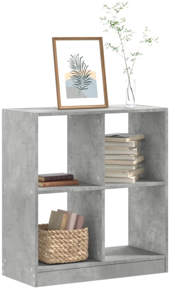 vidaXL Bücherregal Betongrau 68,5x32x75 cm Holzwerkstoff 852810 Bild 1