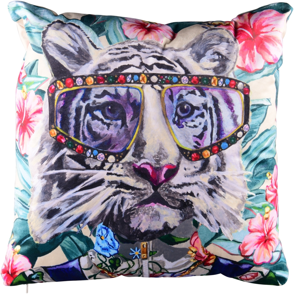 MIRRORS AND MORE 'Tigro' Dekokissen Polyester, vielfarbig, 50x50cm Bild 1