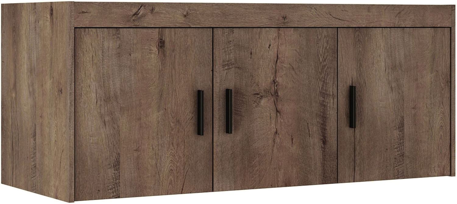 AX LIVING Schrankaufsatz Storicos 3D Eiche Lefkas 133 x 55,5 x 53 cm Bild 1