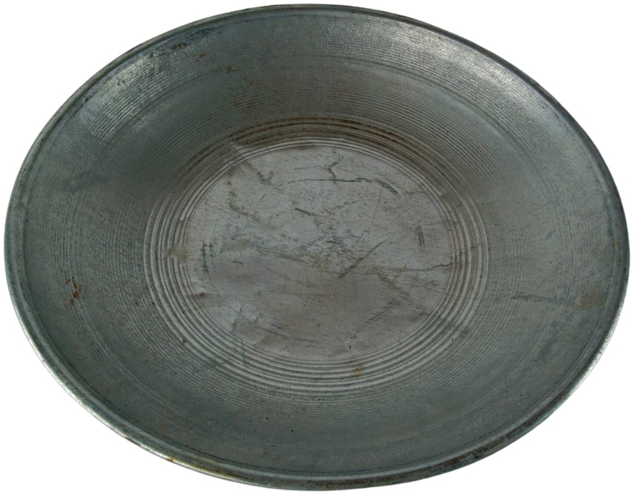 Pflanzschale silber aus Metall - Gartendekoration Bild 1