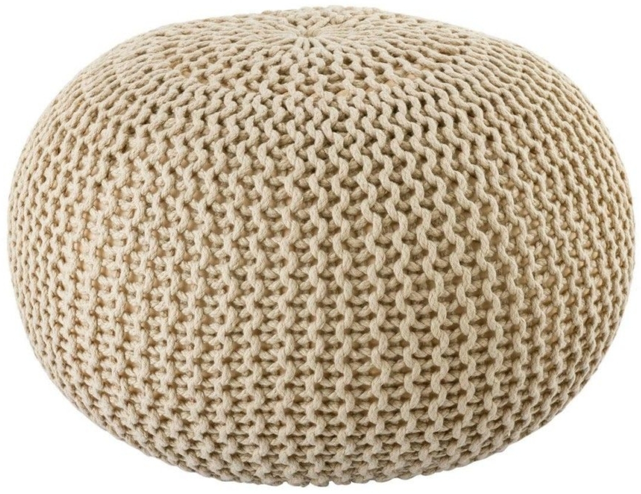 Pouf PREMIUM ø45cm Sitzhocker Strickpouf Innen Terrasse Pool Garten nachhalti... Bild 1