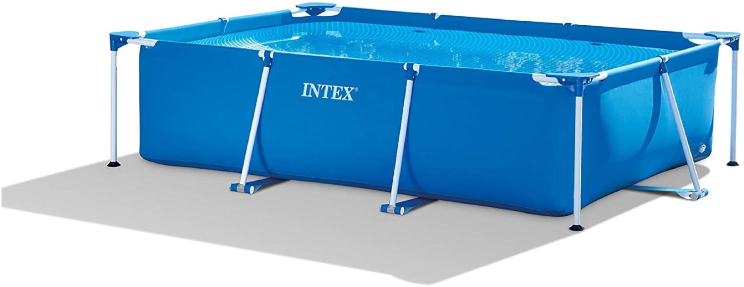 Intex | Rectangular Frame Pool | 300 x 200 x 75 cm | stabiler Metallrahmen | einfache Montage | robustes Material | idealer Sommerspaß für die ganze Familie Bild 1