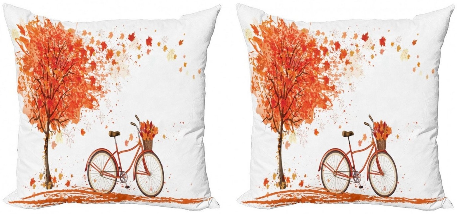 Abakuhaus Kissenbezüge Modern Accent Doppelseitiger Digitaldruck, (2 Stück), Herbst Aquarell Herbstsaison Bild 1