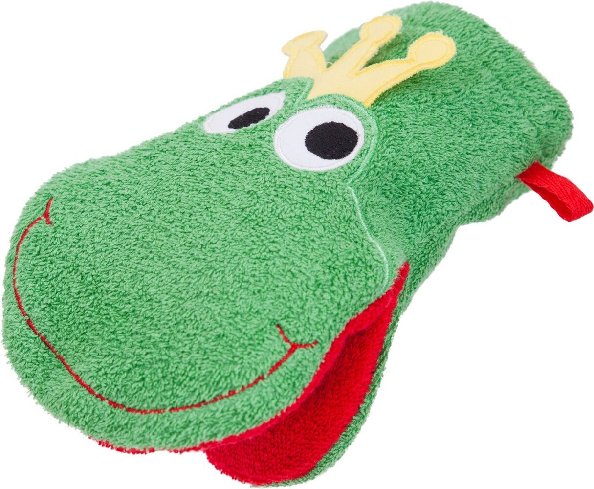 Smithy Waschlappen Waschhandschuh zum Spielen Frosch (1-tlg), Applikation Bild 1