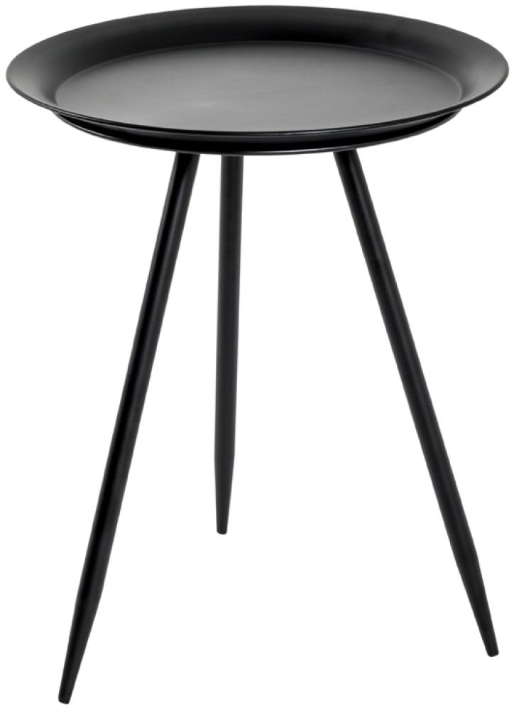 Beistelltisch in Schwarz aus Metall - 47cm (H) Bild 1