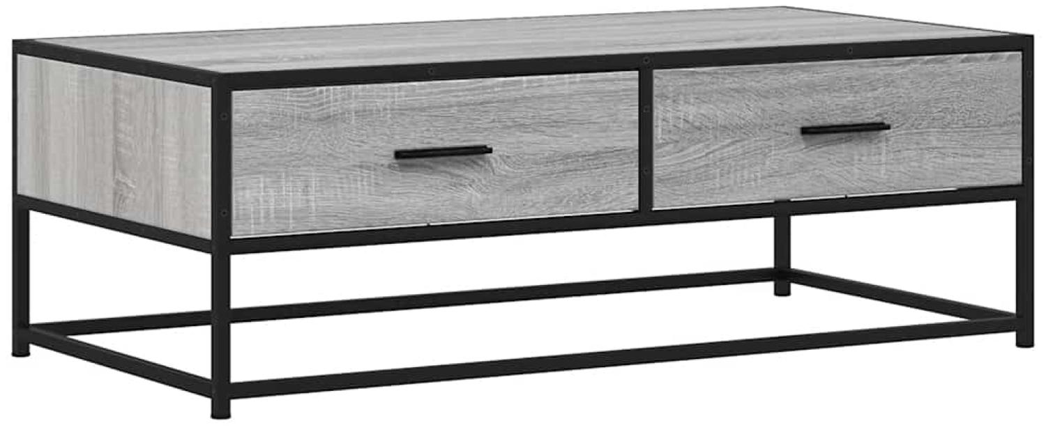 vidaXL Couchtisch Grau Sonoma 100x50x35 cm Holzwerkstoff und Metall 848782 Bild 1