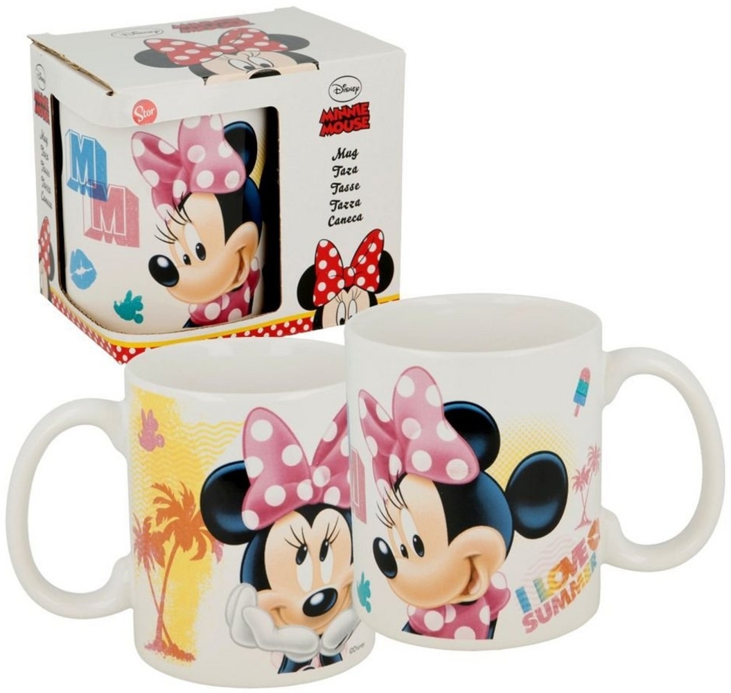 Disney Minnie Mouse Kindertasse ca. Ø 9 x 10 cm und 325 ml in Geschenkbox Bild 1