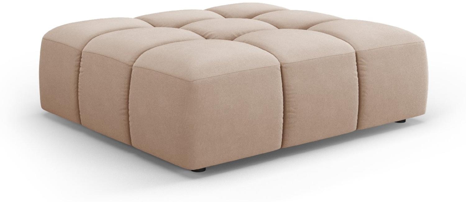 Micadoni Hocker Serena Samtstoff, Beige Bild 1