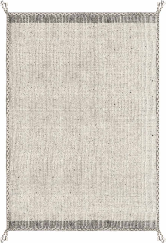 Teppich Chathu aus Baumwolle Beige, 140x200 cm Bild 1