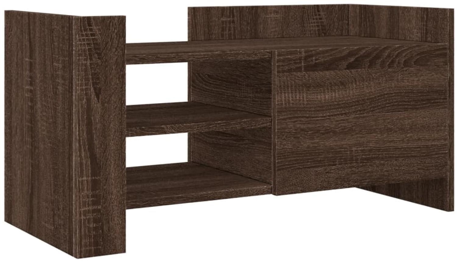 vidaXL TV-Schrank Braun Eichen-Optik 80x35x40 cm Holzwerkstoff 848373 Bild 1