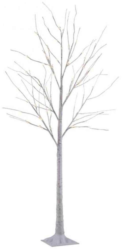 LED Stehleuchte, Baum, Birken Optik, IP44, H 180 cm Bild 1