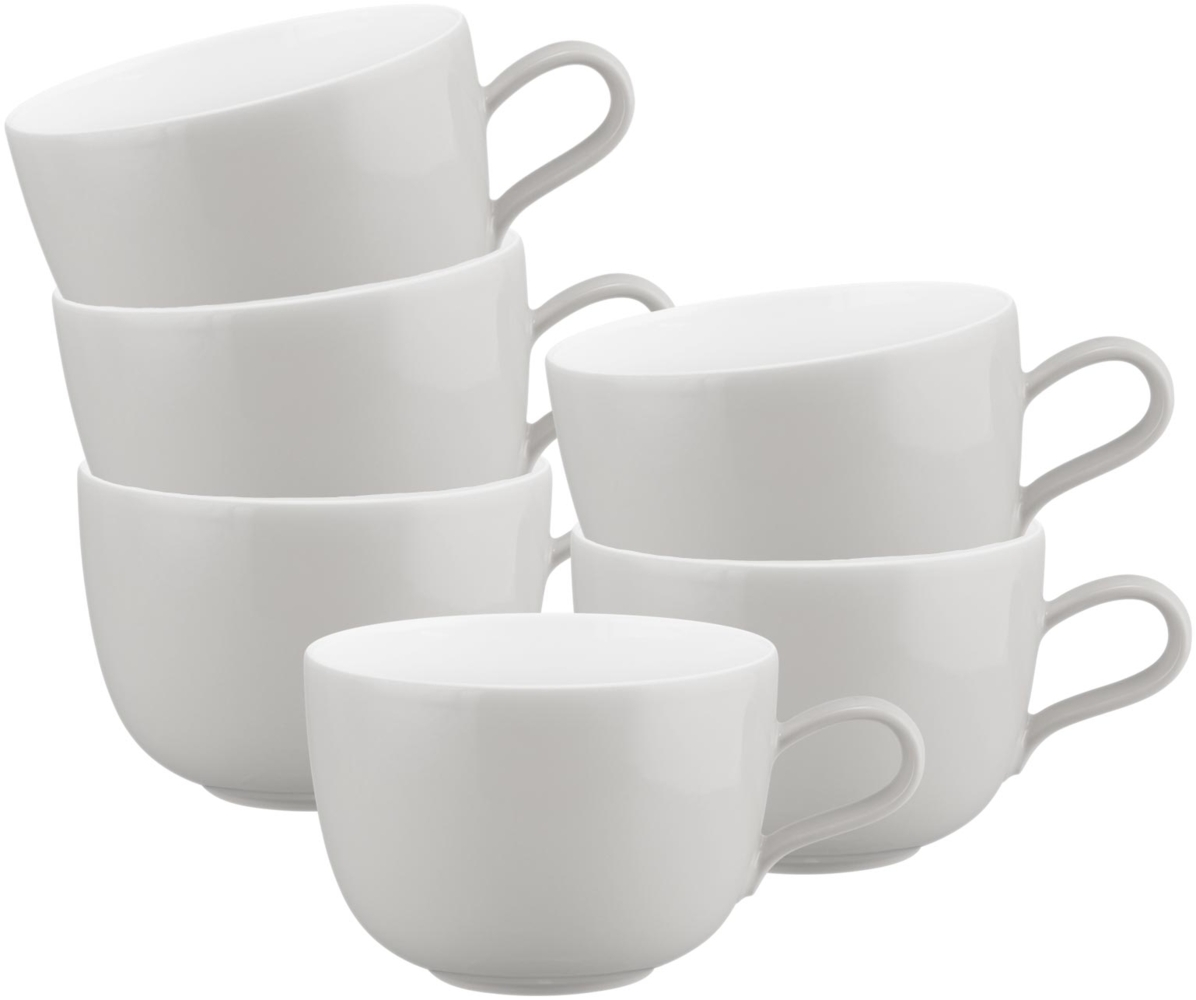 Seltmann Weiden Liberty Pure Colors Milchkaffeetasse 380 ml 6er Set New Grey Bild 1