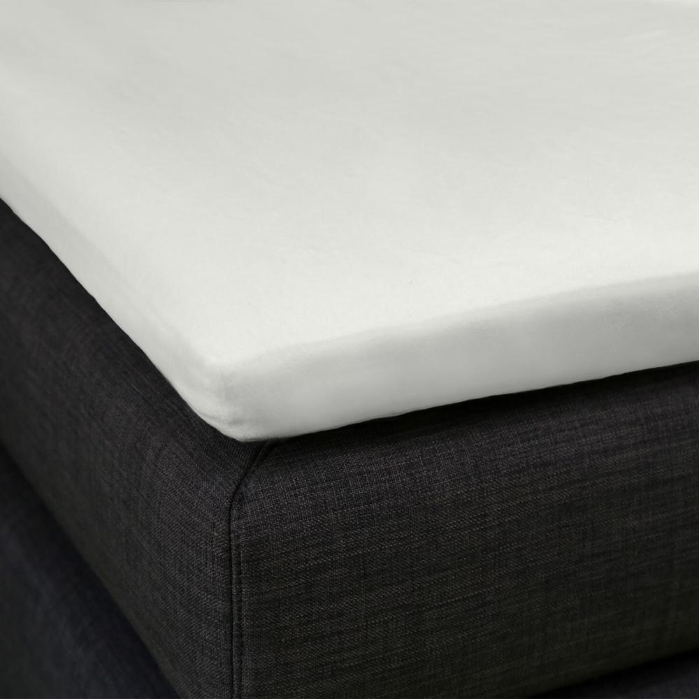 Formesse Bella Donna Topper Spannbetttuch La Piccola|100x200 cm| wollweiss Bild 1