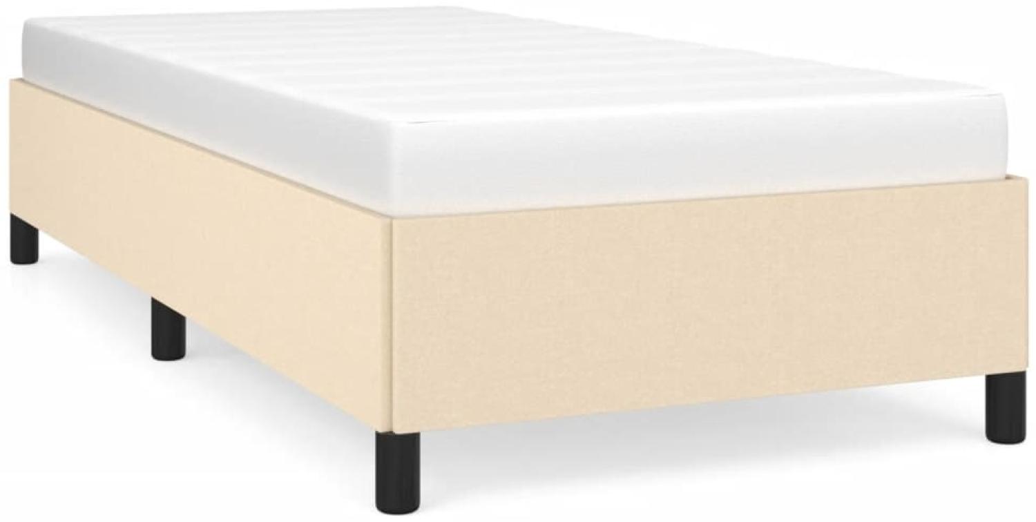 Bettgestell Creme 90x190 cm Stoff [347031] Bild 1