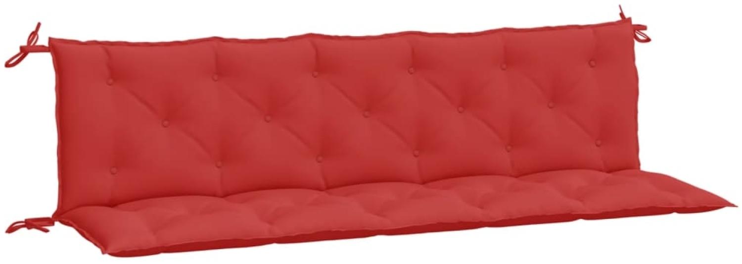vidaXL Gartenbank-Auflagen 2 Stk. Rot 180x50x7 cm Oxford-Gewebe 361722 Bild 1