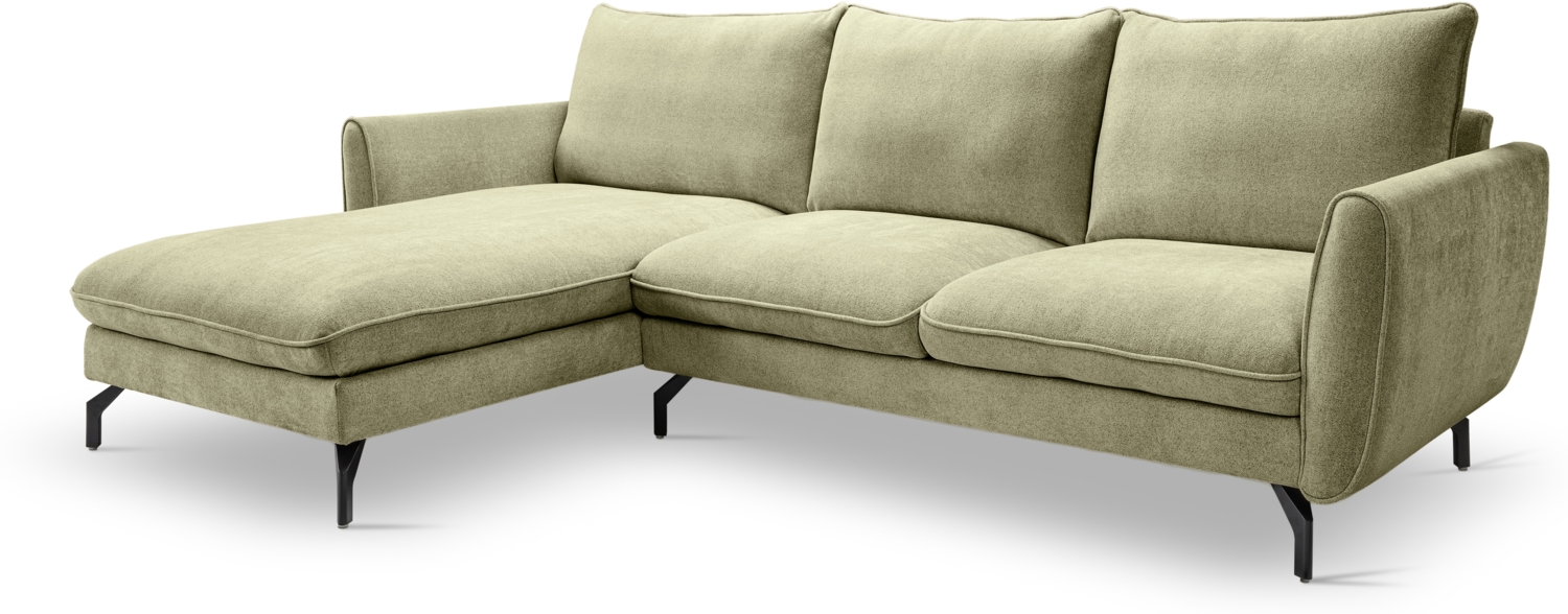 Ecksofa (B/H/T: 259x87x165 cm) in Grün Bild 1