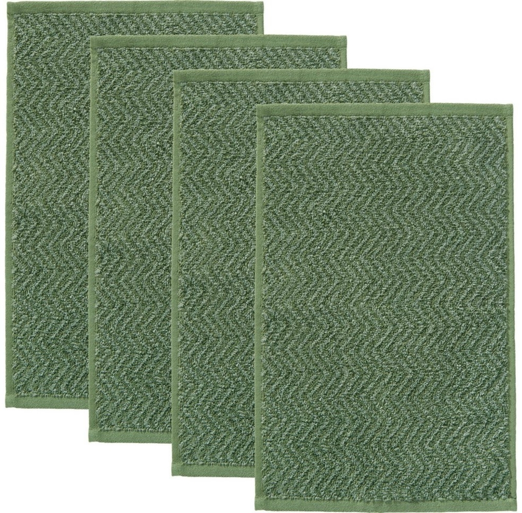 REDBEST Gästehandtuch Gästetuch "Palmdale" 4er-Pack, Frottier, Walk-Frottier gemustert Bild 1