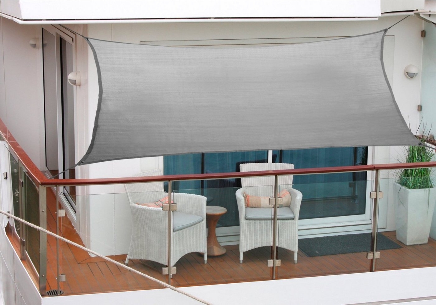 Floracord Sonnensegel, BxT: 270x140 cm, anthrazit Bild 1