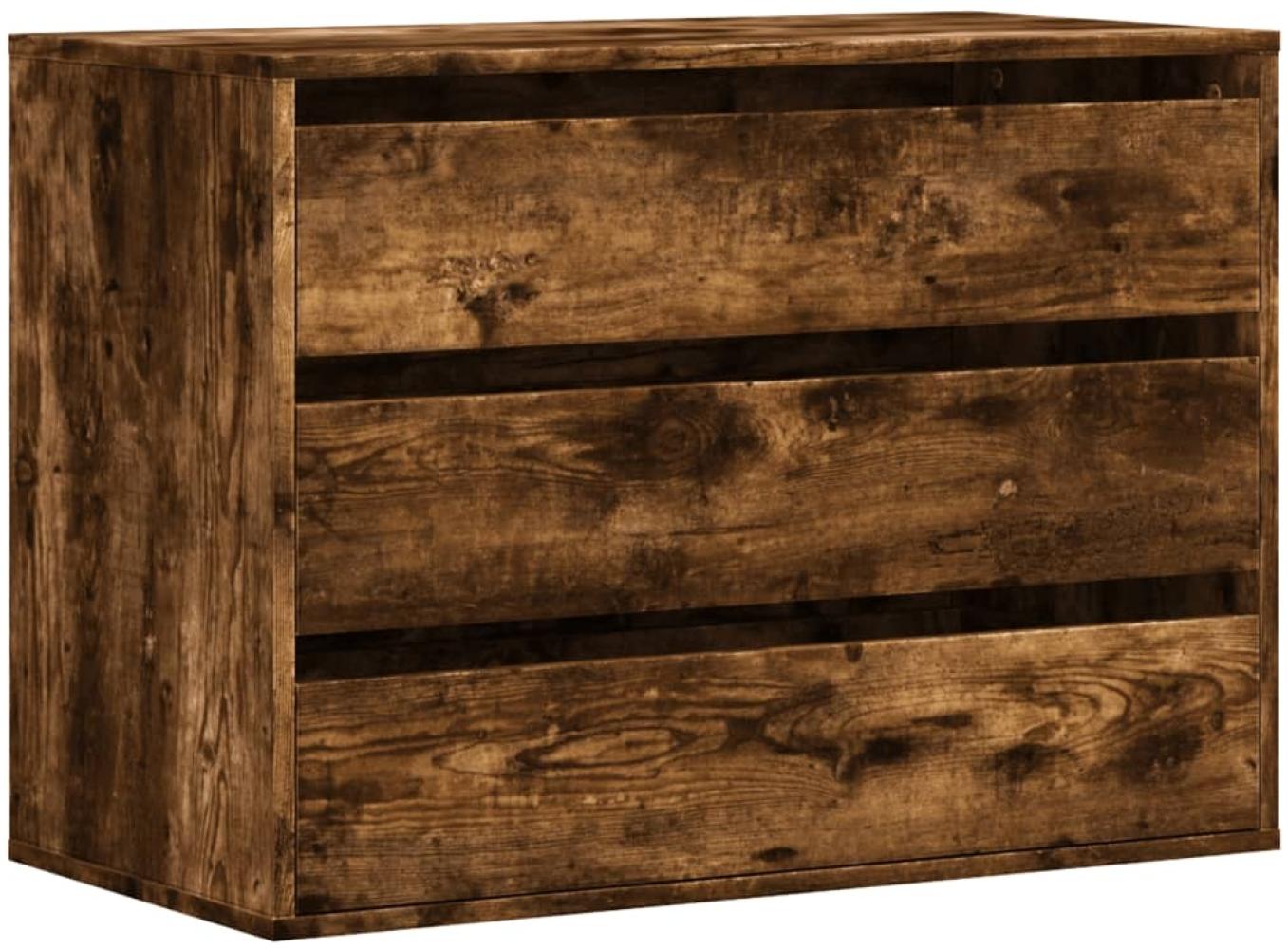 vidaXL Kommode Räuchereiche 80x41x58 cm Holzwerkstoff 852856 Bild 1