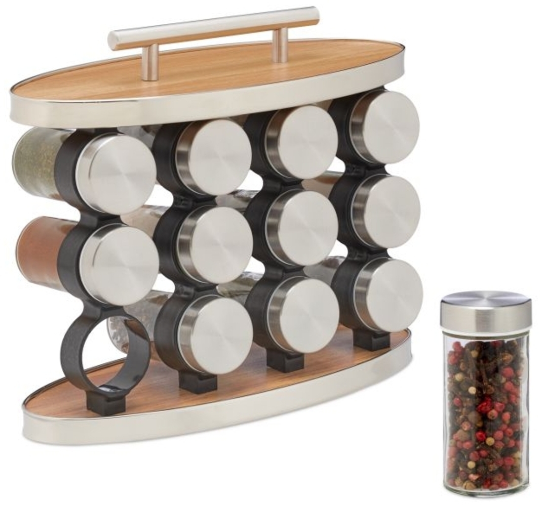 Gewürzregal mit 12 Gewürzgläsern 10043587 Bild 1