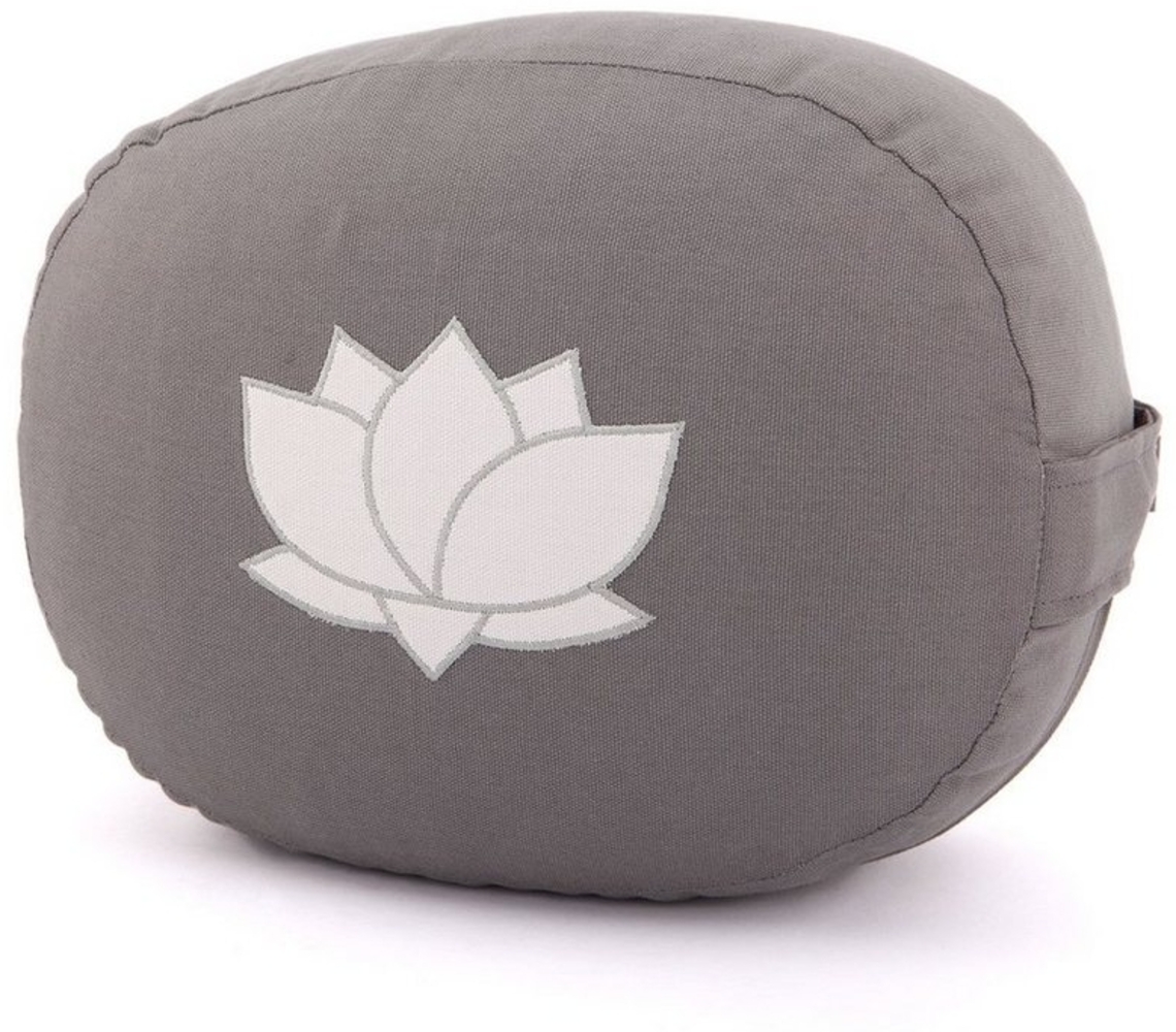 bodhi Meditationskissen Meditationskissen OVAL mit Lotus Stickerei Bild 1