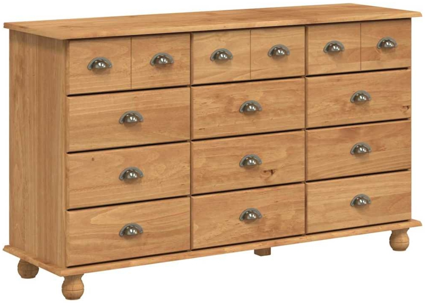 vidaXL Schubladenkommode mit Schubladen ASKIM Braun 79 x 40 x 133.5 cm 4105427 Bild 1