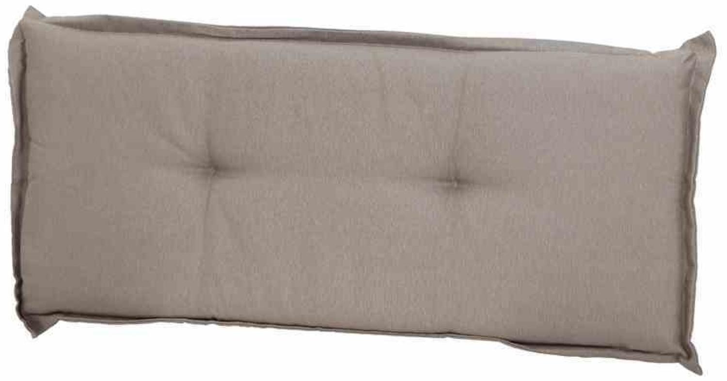 Bankauflage >Panama< in taupe, 50% Baumwolle, 45% Polyester - 110x8x48cm (BxHxT) Bild 1