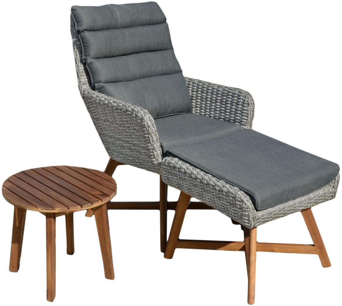 Lounger-Set, grau, CALVIA Bild 1