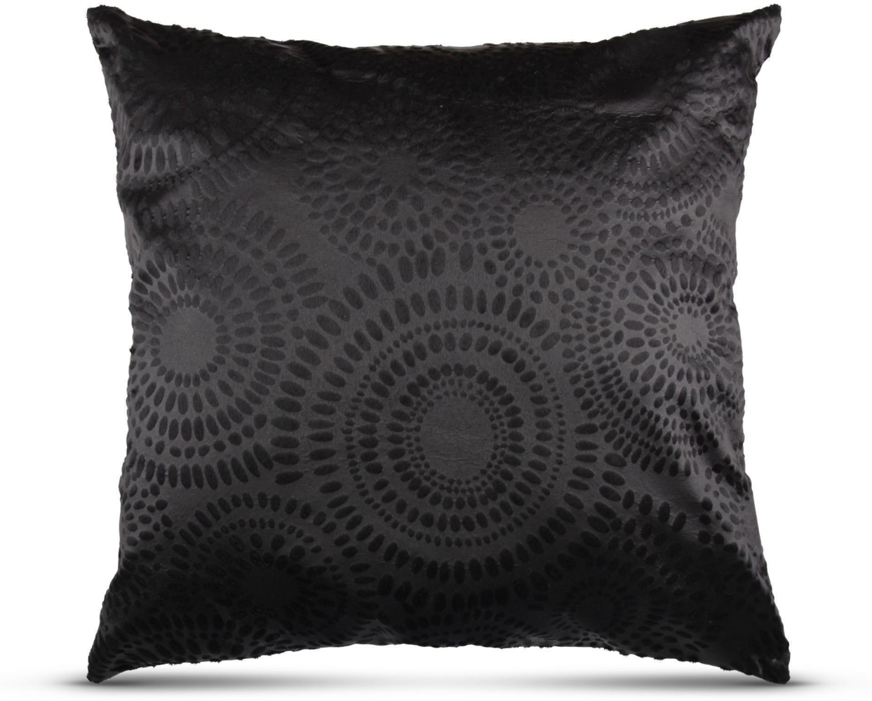 Kissenhülle 50x50 mit verd. Reißverschluss, ( Schwarz ) Kissenbezug Punkte, Dekorative Kissenbezüge, weicher Bezug für Kissen Bild 1