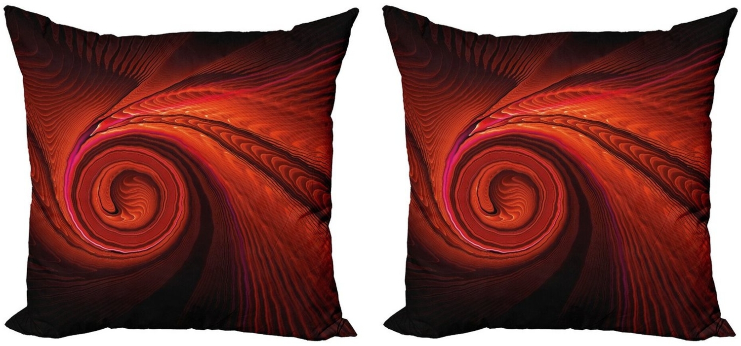 Abakuhaus Kissenbezüge Modern Accent Doppelseitiger Digitaldruck, (2 Stück), rot Surreal Waves Spiral Kunst Bild 1