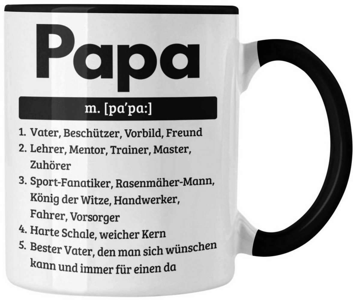 Trendation Tasse Papa Tasse Geschenk Spruch für Vatertag Definition Geschenkidee für Pa Bild 1