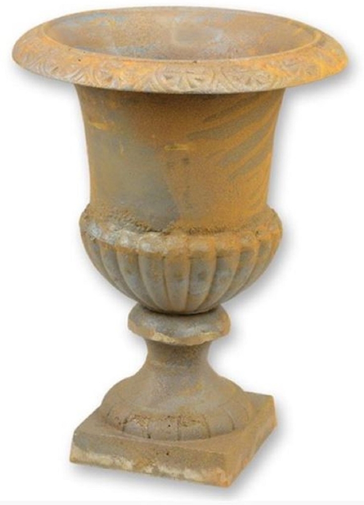 Casa Padrino Barock Garten Deko Blumentopf Rost H. 43 cm - Prunkvoller Pflanzentopf im Barockstil - Barock Garten & Terrassen Deko Accessoires Bild 1