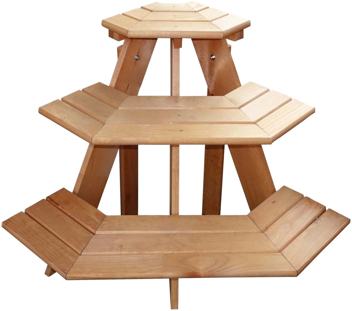 promadino Blumenständer Blummentreppe Ecke, BxTxH: 87x59x62 cm Bild 1