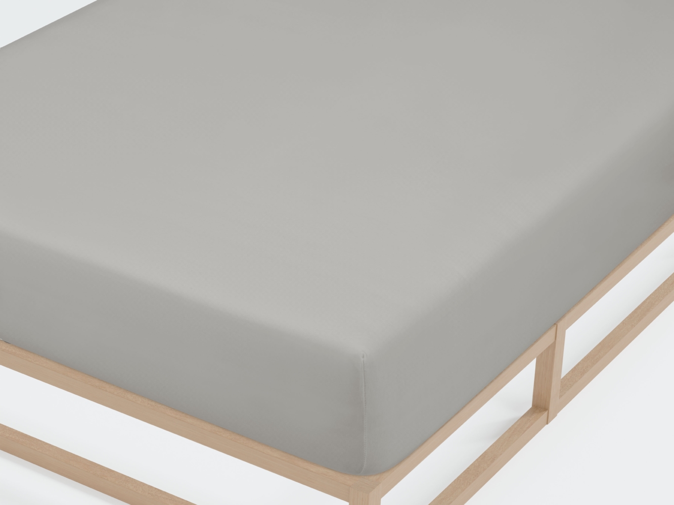 Biberna Jersey-Spannbetttuch, 100 % Baumwolle, Sturmgrau, 1x 90x190 cm - 100x200 cm Bild 1