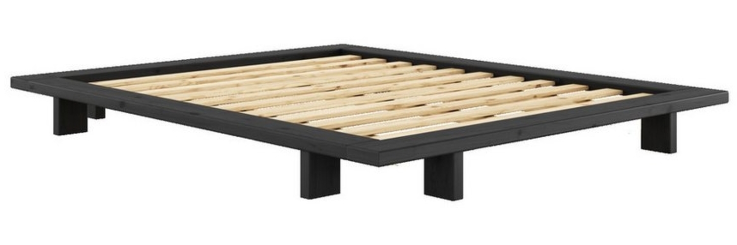 Karup Design Bettgestell JAPAN BED Bodenbett, Holzrahmen, Futonbett, Jugendbett, Holzbett, Massivholzbett mit Lattenrost, Kiefer massiv, Bett ohne Kopfteil Bild 1