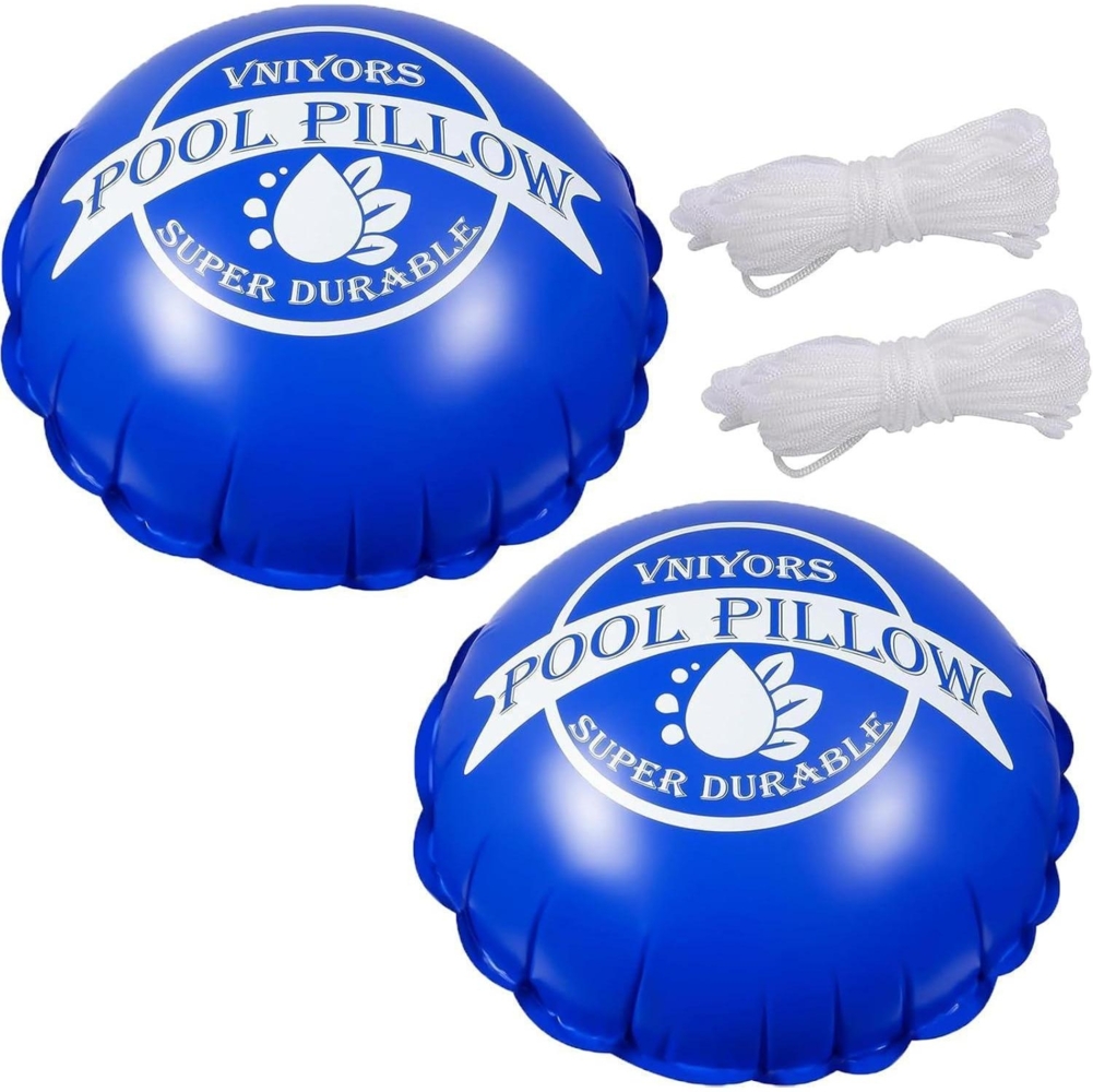 Aufblasbares Poolkissen 120x120 cm Winter Luftkissen XXL Rund 366cm Bild 1