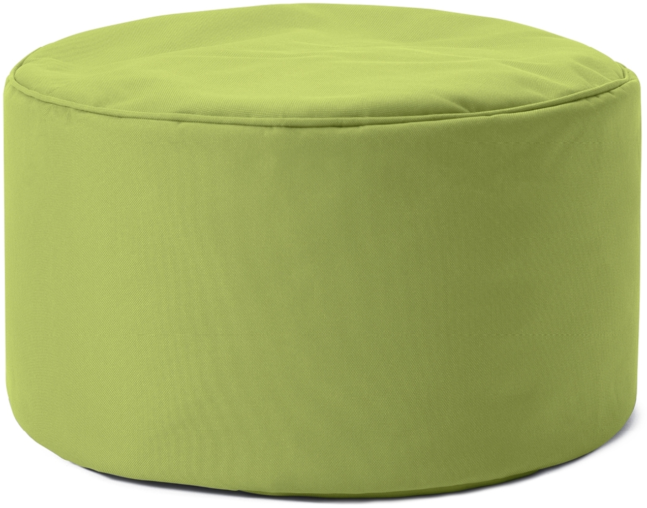 Lumaland Indoor Outdoor Sitzhocker 25x45 cm - Runder Sitzpouf, Sitzsack Zubehör, Rundhocker, Bean Bag Pouf - Wasserabweisend - Pflegeleicht - ideal für Kinder und Erwachsene - Grün Bild 1