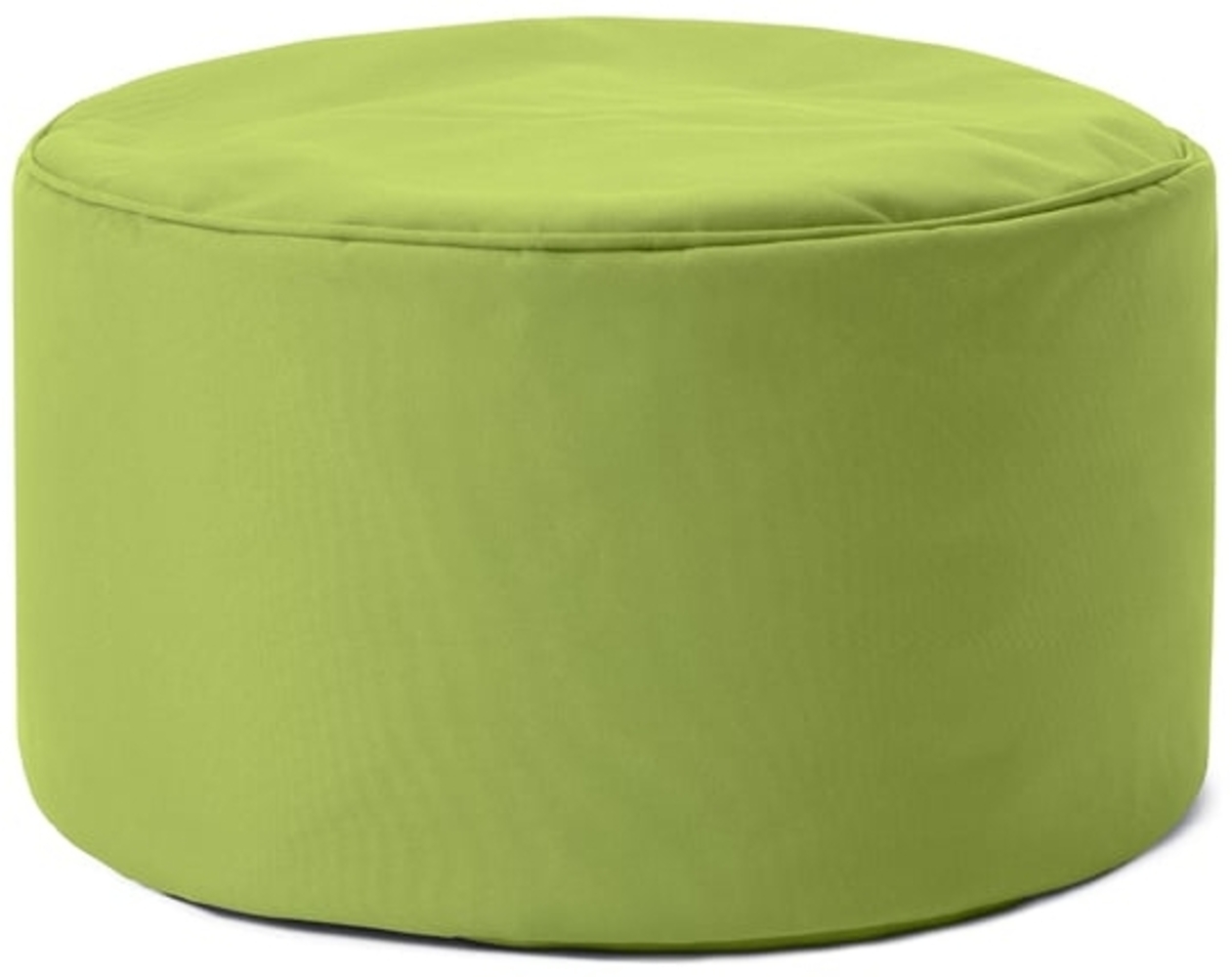 Lumaland Indoor Outdoor Sitzhocker 25x45 cm - Runder Sitzpouf, Sitzsack Zubehör, Rundhocker, Bean Bag Pouf - Wasserabweisend - Pflegeleicht - ideal für Kinder und Erwachsene - Grün Bild 1