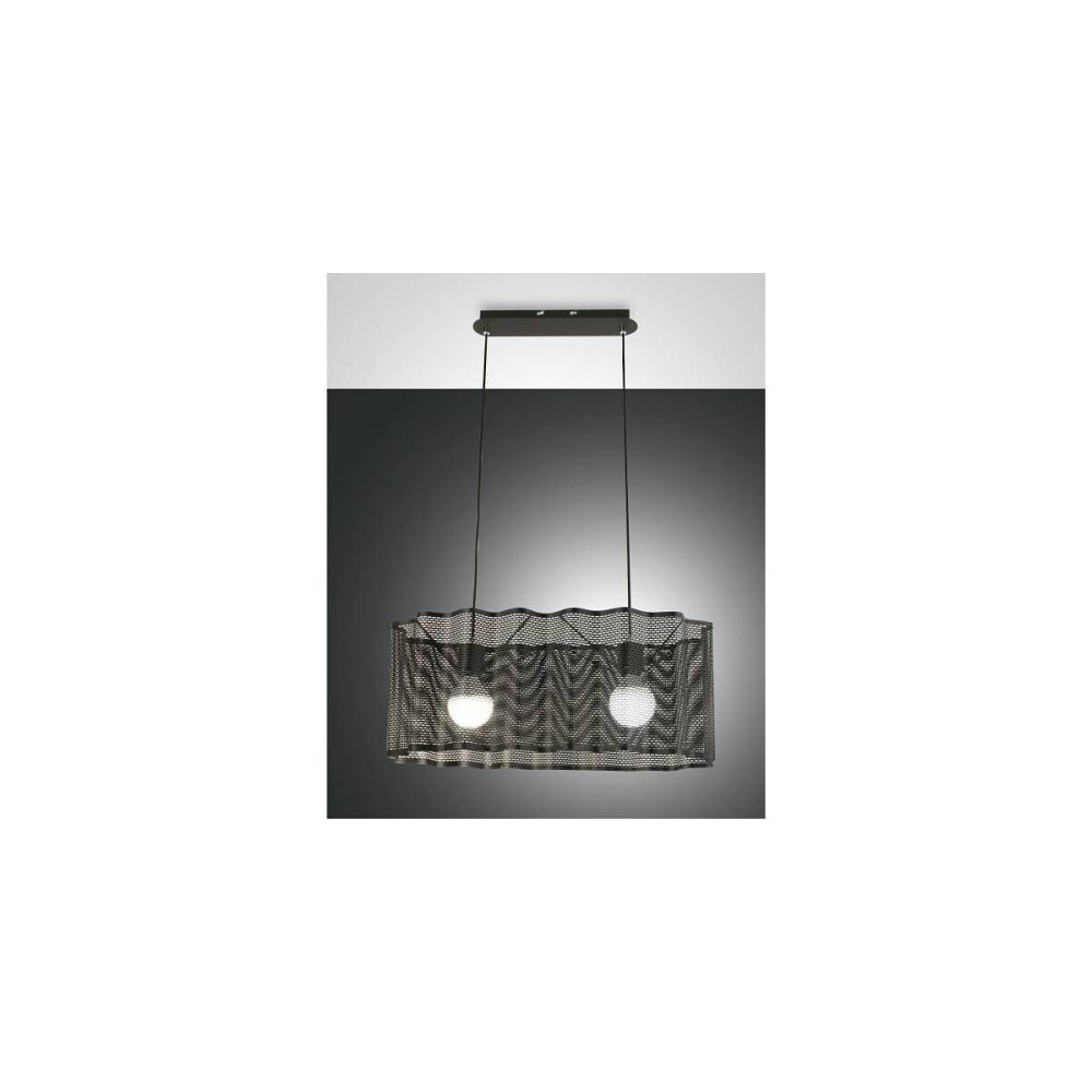 Fabas Luce 3581-45-101 Pendelleuchte Glicine 2-flammig schwarz E27 Bild 1