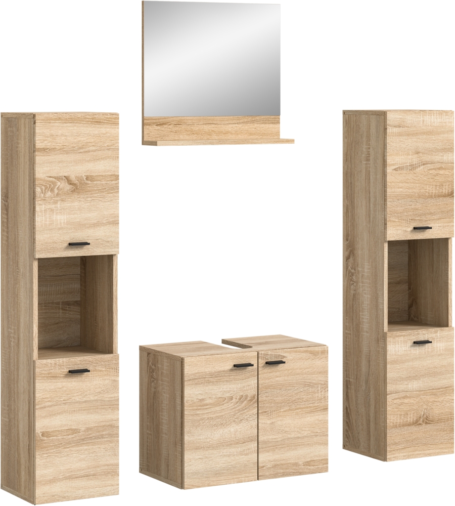 Badezimmerset Boston - Sonoma Eiche Bild 1