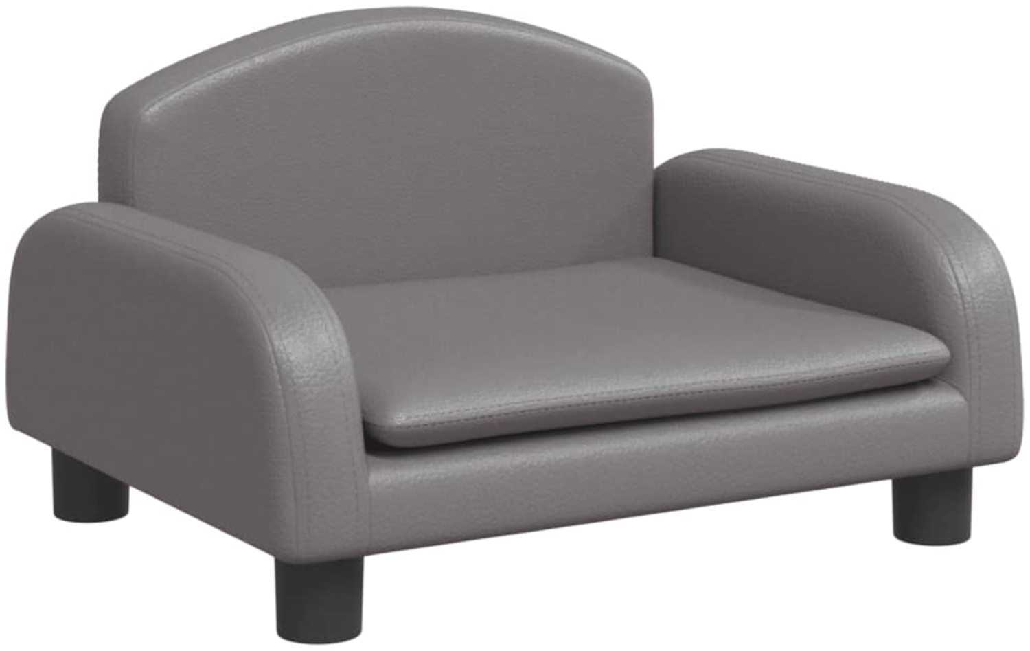 vidaXL Kindersofa Grau 50x40x30 cm Kunstleder 3196377 Bild 1