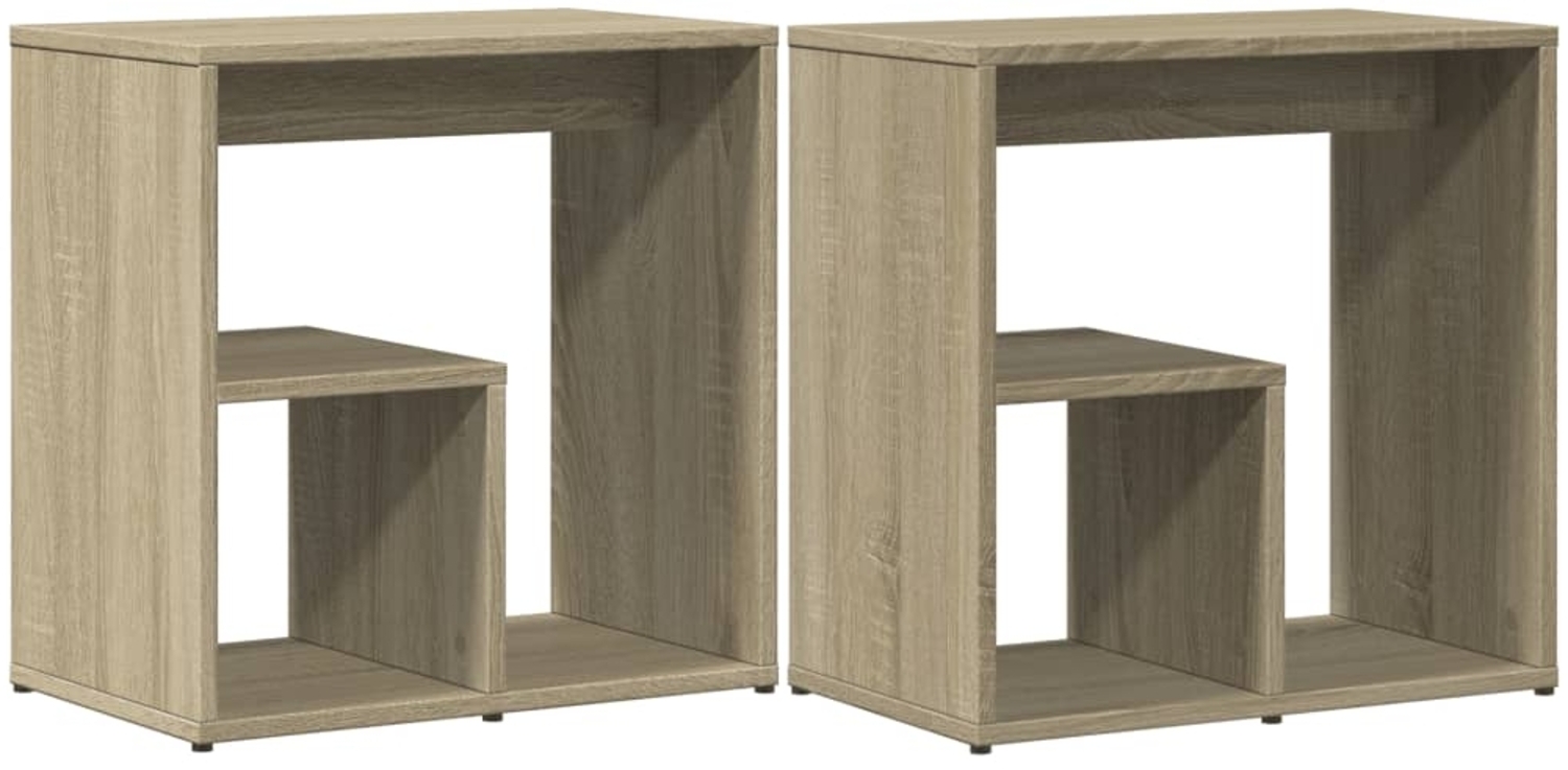 vidaXL Beistelltische 2 Stk. Sonoma-Eiche 50x30x50 cm Holzwerkstoff 840560 Bild 1