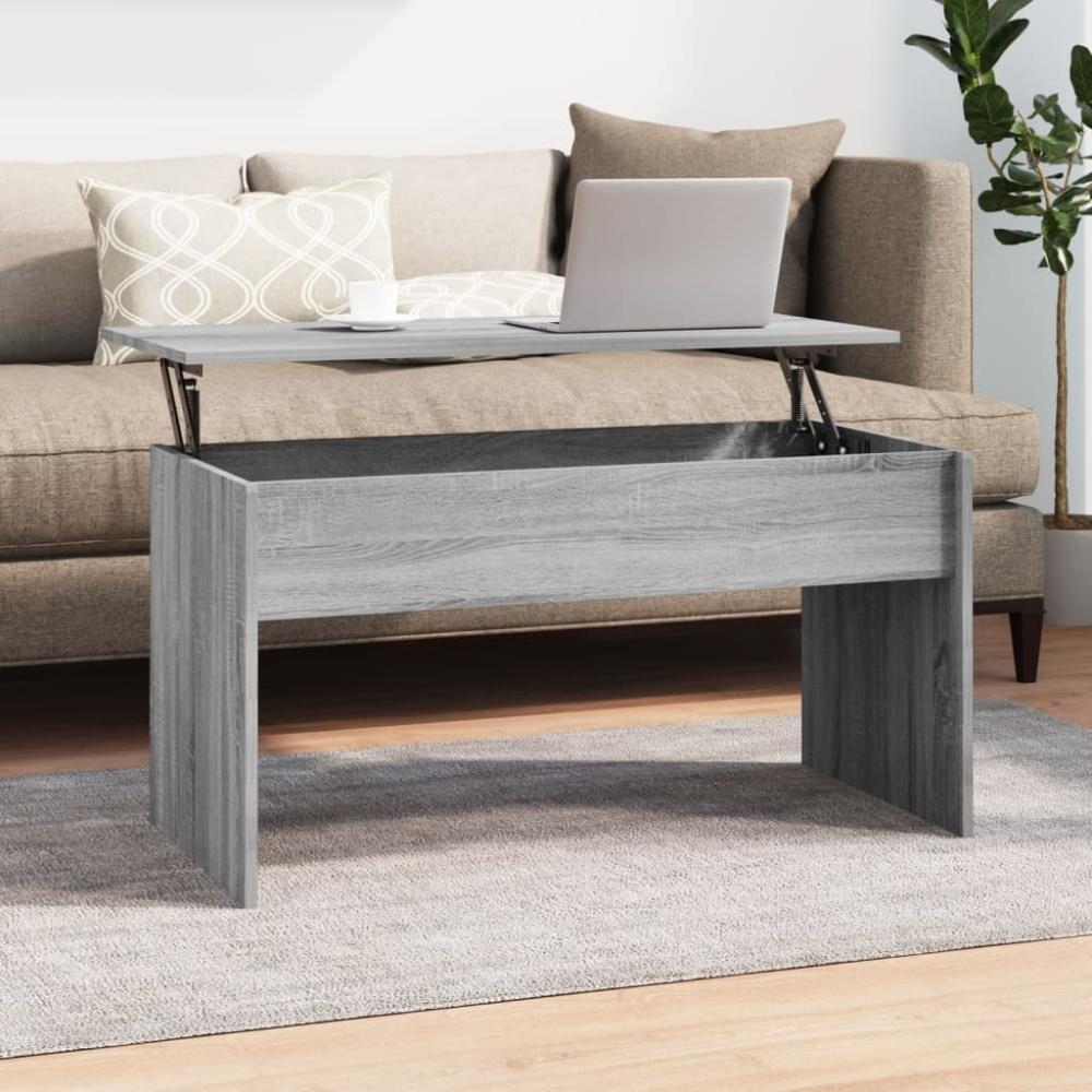 vidaXL Couchtisch Grau Sonoma 102x50,5x52,5 cm Holzwerkstoff 819285 Bild 1