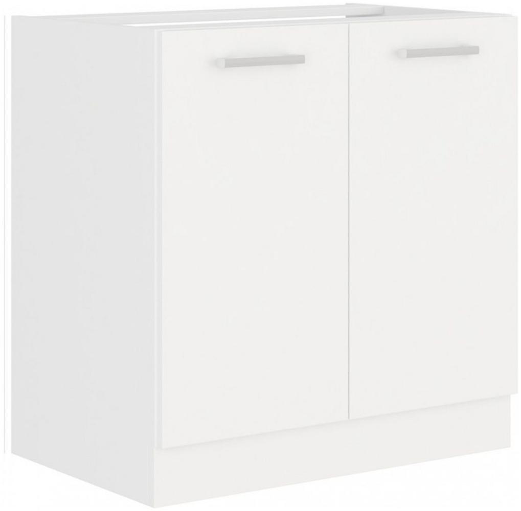 EKO White Spülenschrank 80 Weiss matt Küchenzeile Küchenblock Küche Einbauküche Bild 1