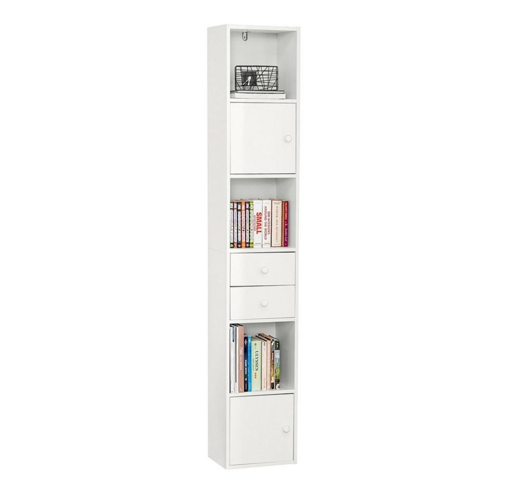 SoBuy Bücherregal STR10, mit Schubladen Bücherschrank Standregal Aufbewahrungsregal Büroregal Bild 1