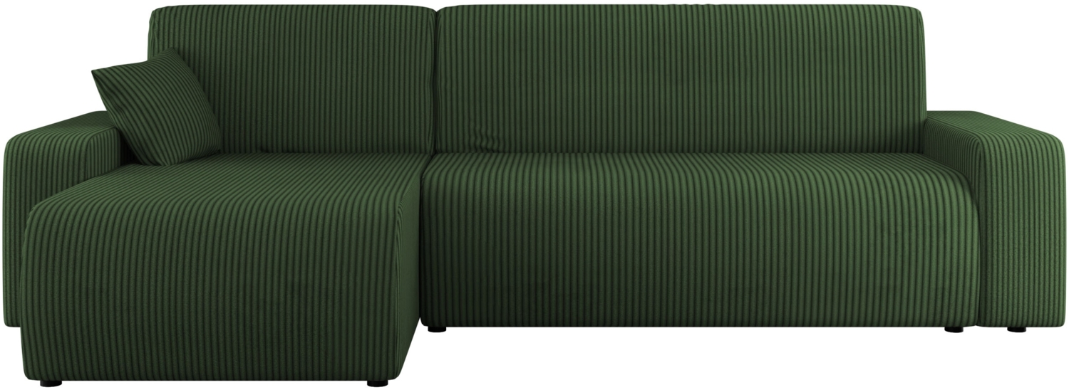 Ecksofa Pixalo L Cord mit Schlaffunktion und Bettkasten (Farbe: Poso 14) Bild 1