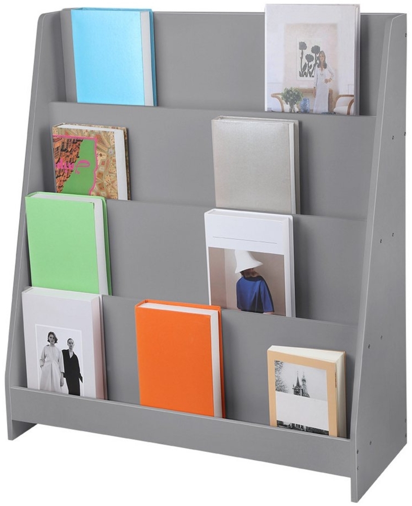 JEOBEST Kinderregal Kinder Bücherregal mit 4 offenen Fächer, Regal Kinderzimmer Aufbewahrungsregal für Kinder Bild 1