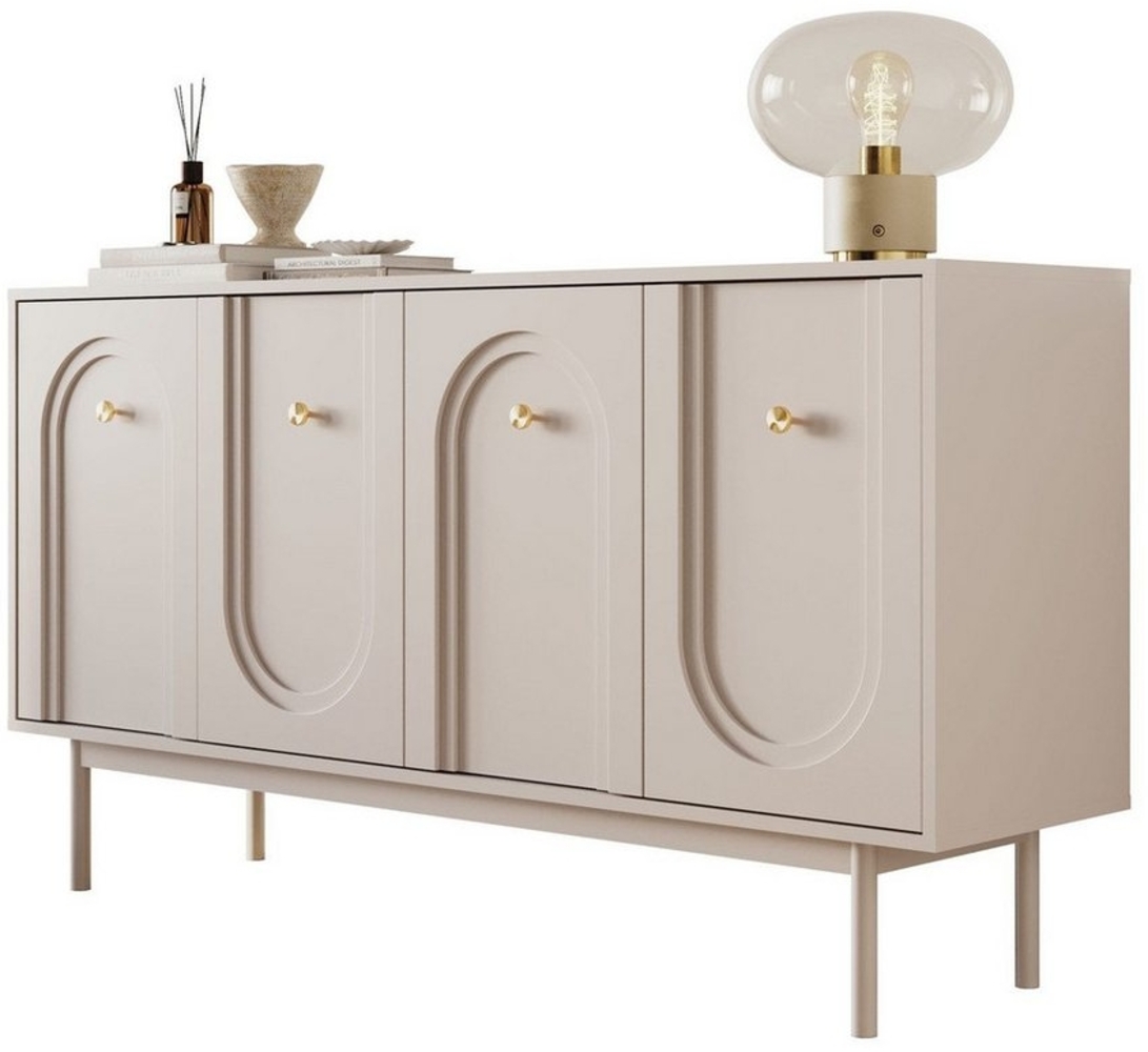 yourhouse24 Kommode LIBERTY 4d Kaschmir, schwarz Bild 1